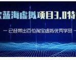 黄岛主·淘宝蓝海虚拟项目3.0，小白宝妈零基础的都可以做到月入过万-第一资源库