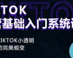 Tiktok实操进阶课程，体验从tiktok小透明到大佬的完美蜕变-第一资源库