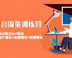 美业抖音流量训练营：从0到10w+粉丝 让你的门店用户增长+业绩增长+利润增长-第一资源库